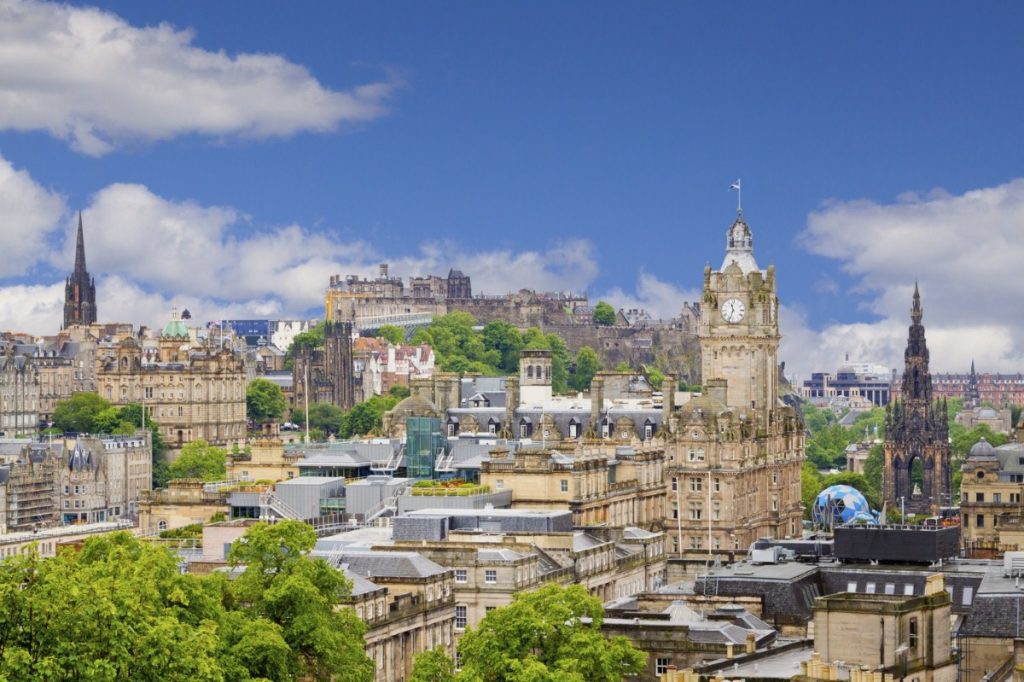 The Radfords are enjoying a caravan holiday in Edinburgh