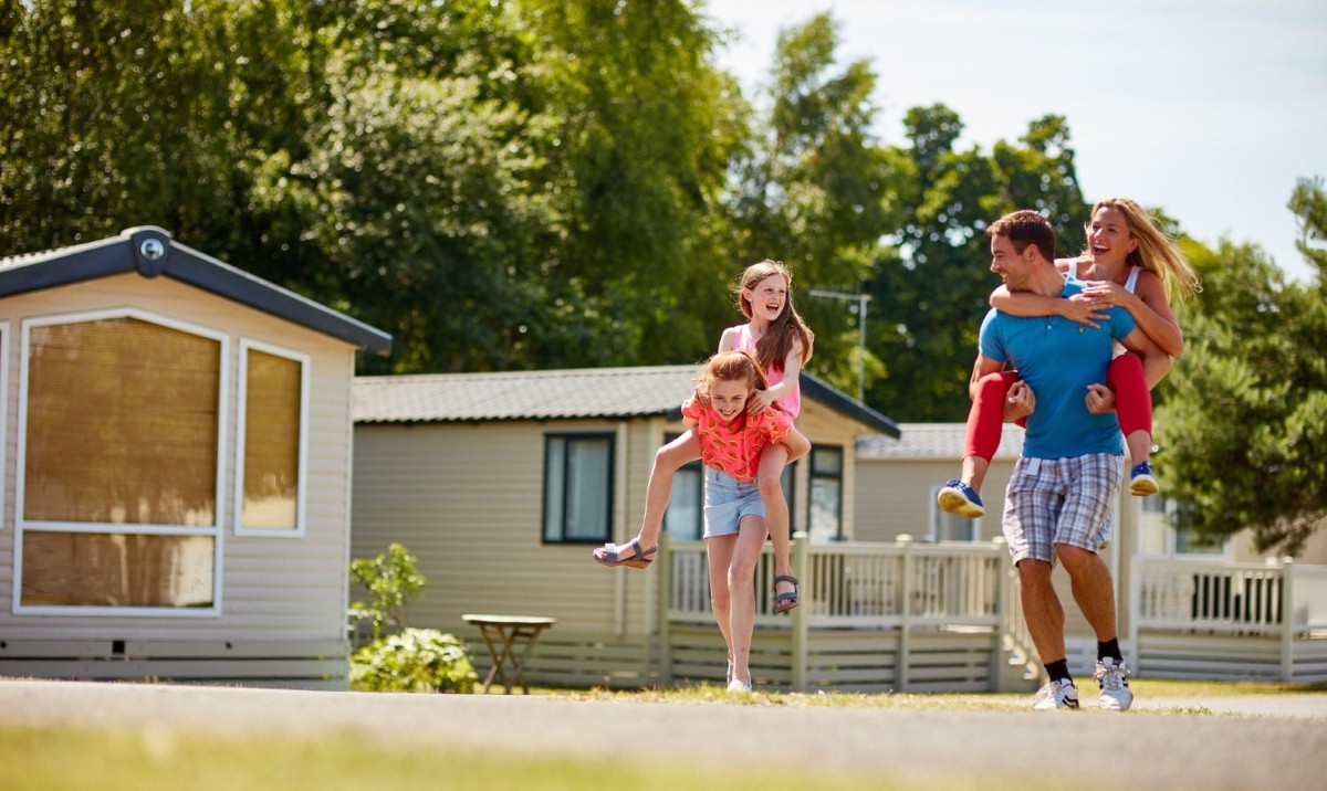 Families staying at Oakdene Forest Park (above) will now be able to choose from a range of luxury options