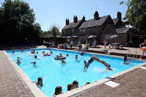 The park's heated outdoor pool is popular with guests, and is among a raft of family attractions on offer