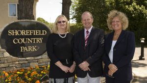 Staycations are fuelling growth say Shorefield Holidays directors (from left) Sara Bertin, Simon Pollock, and Lesley Lawrence