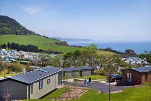 Once just a farm field which welcomed camping guests, Ladram Bay is today a major East Devon holiday centre