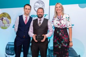 Leisure World collect their award at the 2018 Swift Group Awards