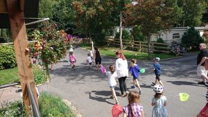 Guests make their away around the park which has been praised by David Bellamy for its wildlife initiatives