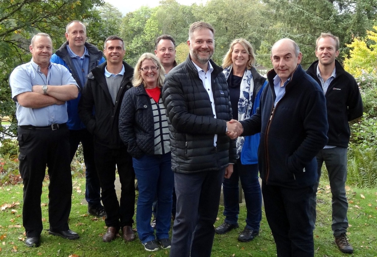 Driving up quality: Caravan and Motorhome Club DG Nick Lomas (left) with Skelwith Fold's Henry Wild