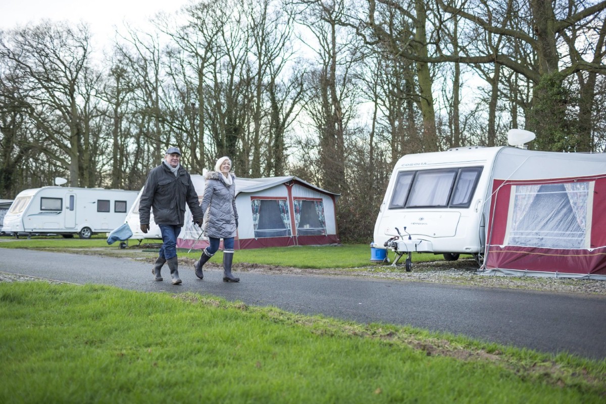 Winter camping at Blackmore Camping and Caravanning Club Site