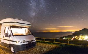 Park visitors can enjoy experiences such as winter star spotting at West Bay in Bridport, Dorset
