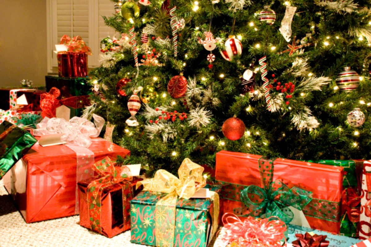 Presents and decorations not included