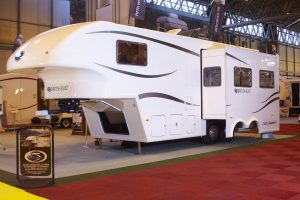 The Fifth Wheel company is renowned for its slide-out caravans (above)