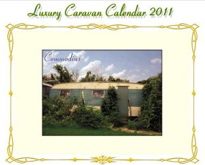 The Luxury Caravan Calendar follows twelve 'holiday chariots' throughout the year