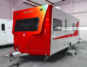 Stealth Caravans can be customised in almost any colour of choice