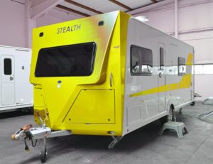 Stealth is now offering over 250 custom colours for the exterior of its caravans