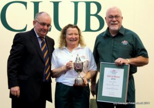 Site owners Steve and Jan Rosam were presented with the Alan Payne Trophy for their efforts in creative horticulture