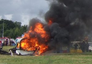 Caravan fires can get out of hand quickly