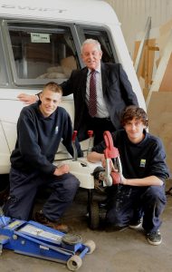 Apprentices working at Salop Leisure are grateful for the opportunity to learn on the job