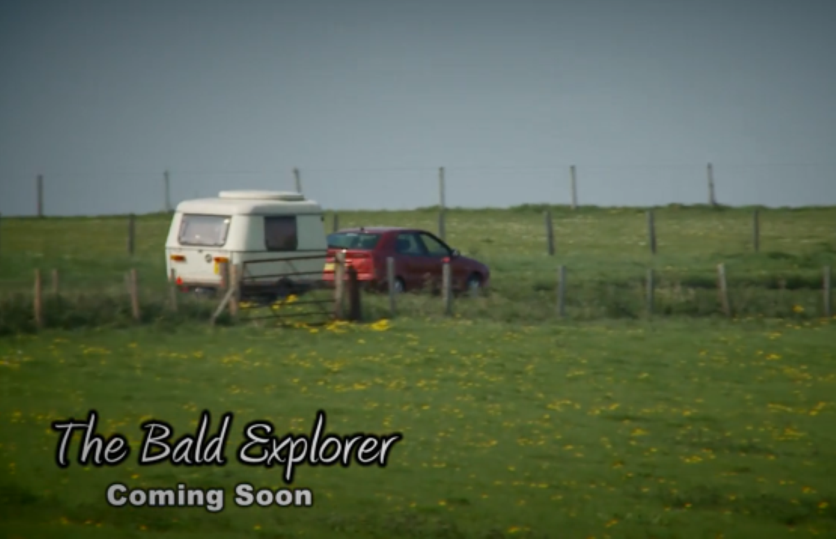 Richard Vobes gets ready to explore the historical sites of Britain a new series - The Bald Explorer