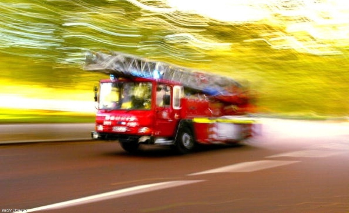 13 fire engines and 65 firefighters were called to tackle the blaze