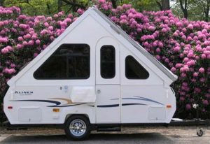 Aliner folding campers can be assembled in under 30 seconds