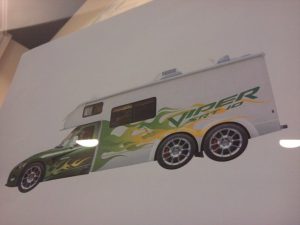 The motorhome is based on the powerful Dodge Viper sports car