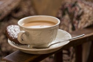 A quiet cup of tea turned into a violent brawl between two sisters on a caravanning holiday