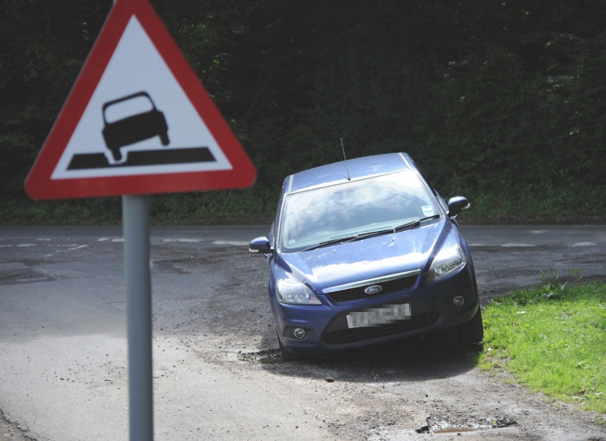 Potholes can affect your car's alignment