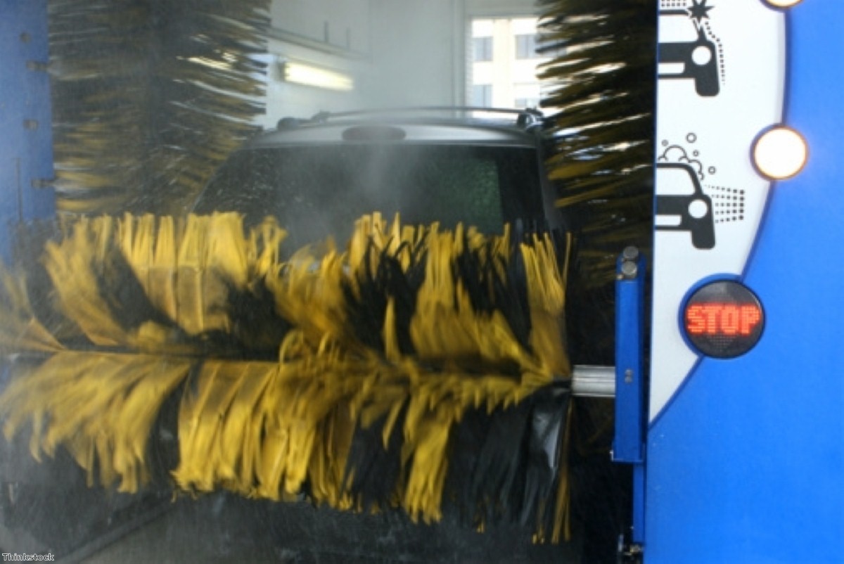 An elderly couple had their motorhome stolen after they took it to a carwash