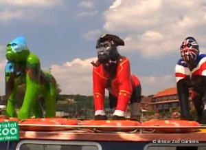 These decorative Gorillas were delivered to Bristol as part of the zoo's upcoming event