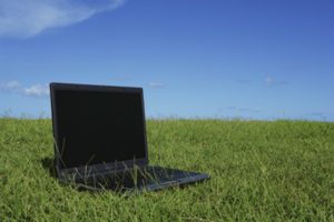 Laptops were a popular choice for caravanners to take with them on holiday