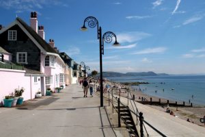 Lyme Regis is a popular seaside resort in Dorset