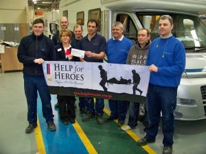 The Auto-Trail team has raised thousands for the military charity Help for Heroes