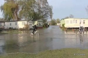 28 per cent of UK caravan parks are at risk of flooding according to Defra