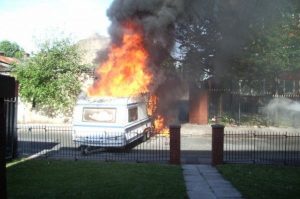 The cause of the caravan fire has not yet been found