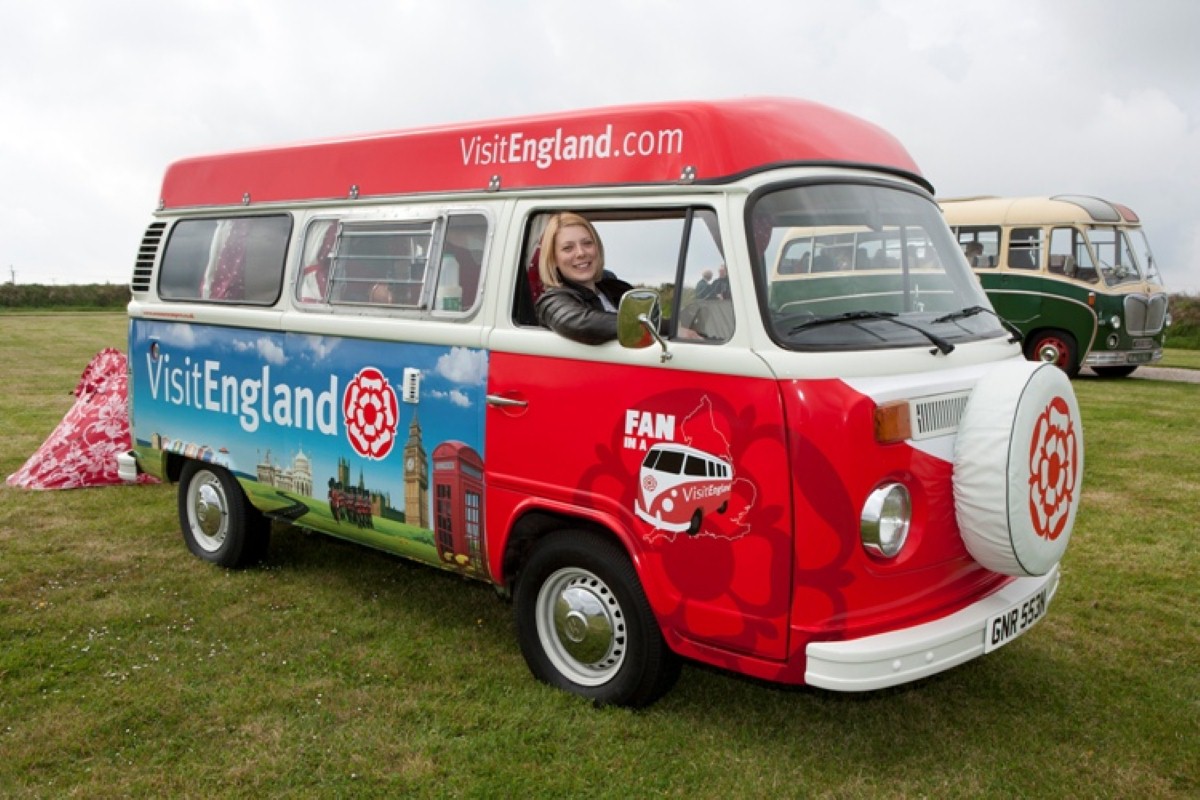 The winner will travel across the country in this customized campervan