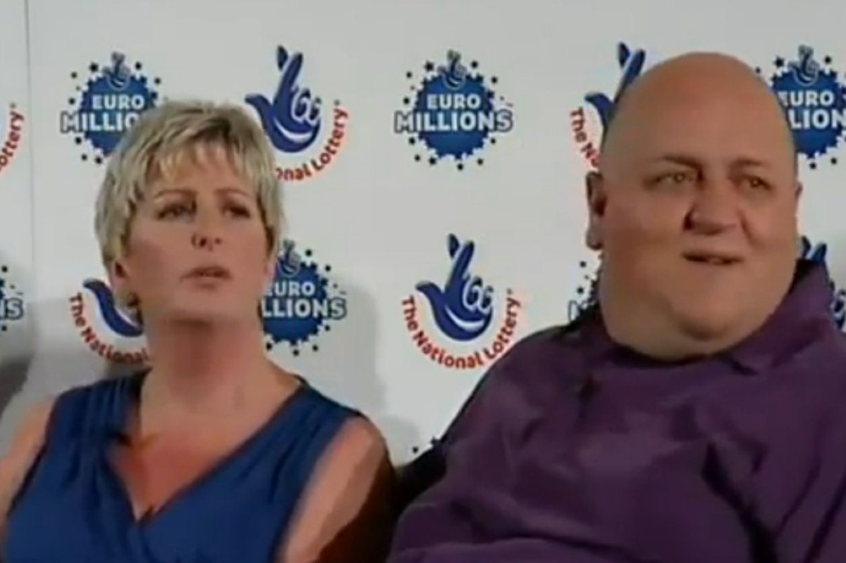Adrian and Gill Baysford won £148million in the Euromillions draw
