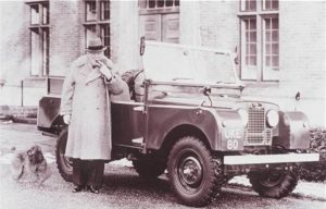 The car was an 80th birthday present from Land Rover to Churchill