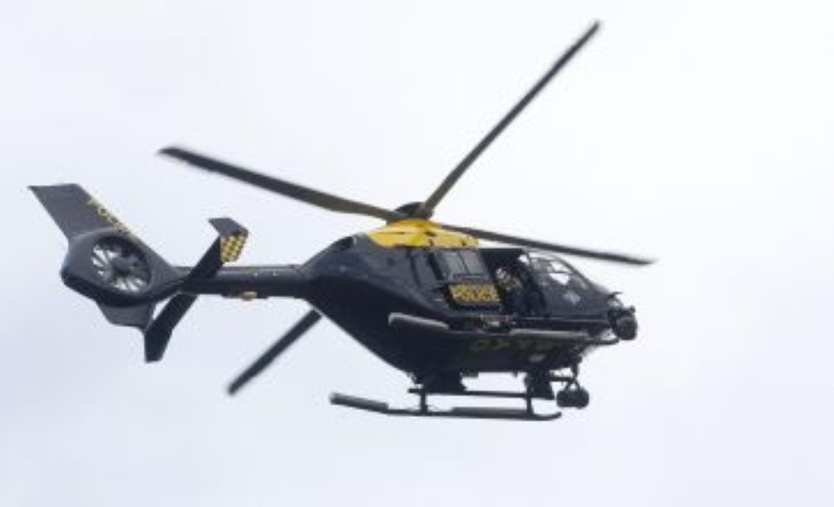 Police helicopters were called in to find the stolen tourer