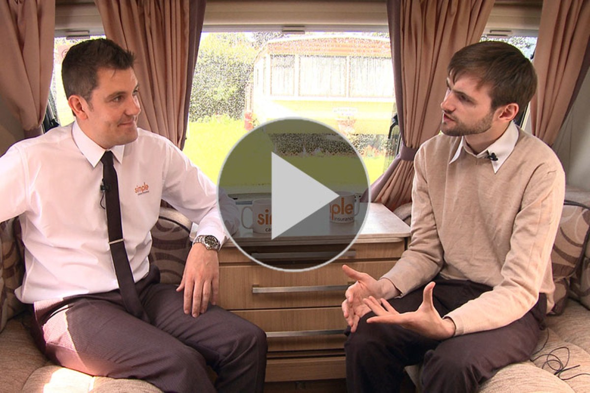 Rob Walton from Simple Caravan Insurance (left) has some helpful advice on caravan storage