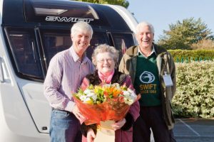 Barry and Marion Brown (right and centre) have been touring in Swifts since 1968