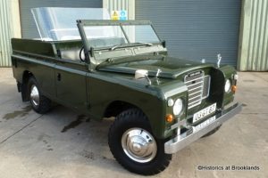 The Queen's old Land Rover, which is going to auction on 24 November
