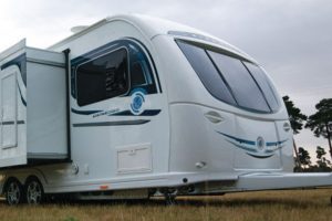 The Eterniti Genesis slide-out caravan was launched in October 2012