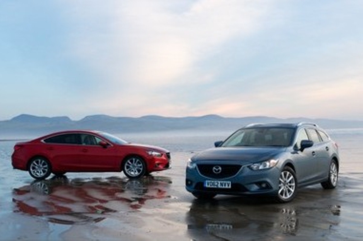 Both the Saloon and Tourer model of the new Mazda6
