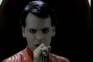 Numan, seen here singing his 1979 smash hit Cars