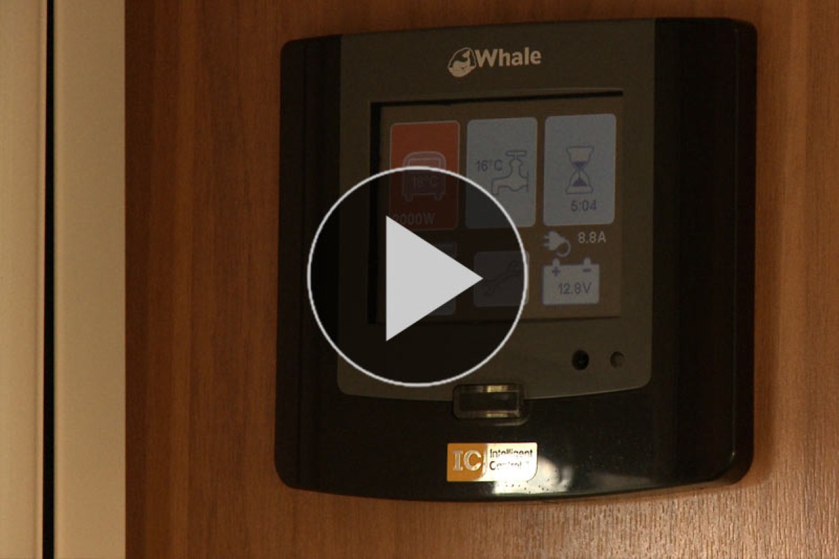 The new Whale I Van touch control - a key feature of the new system