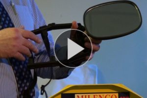 The video demonstrates the best towing mirrors, how to attach them, and why they are so important