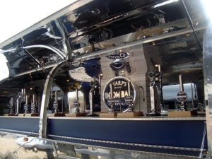The Airstream Bar recently debuted at a Cardiff rugby match