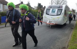 All proceeds of the caravan pull wil go to Macmillan Cancer Support