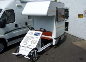 Pedal Bedzz is a cross between a pedal kart and a motorhome