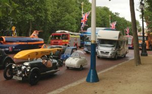 A variety of British vehicles were on show as part of the Top Gear celebration.