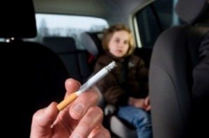 The new law prohibits smoking in the car while there are children present
