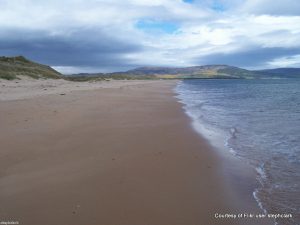 Dornoch Beach in Scotland is popular among visitors because of its beautiful sandy beaches