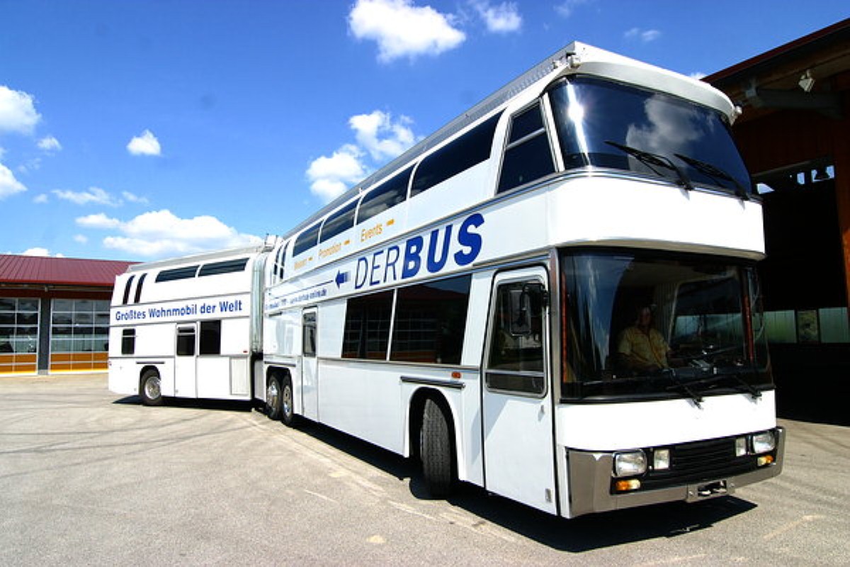 This articulated tourer features a 470-litre water tank system